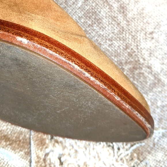 Frye Ray Grommet Brown Suede Knee High Boots 7.5 - Picture 13 of 16